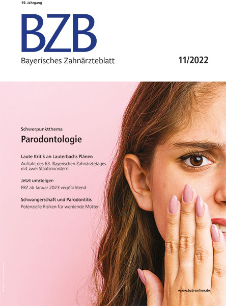 Titelbild des Bayerischen Zahnärzteblatts 11/2022